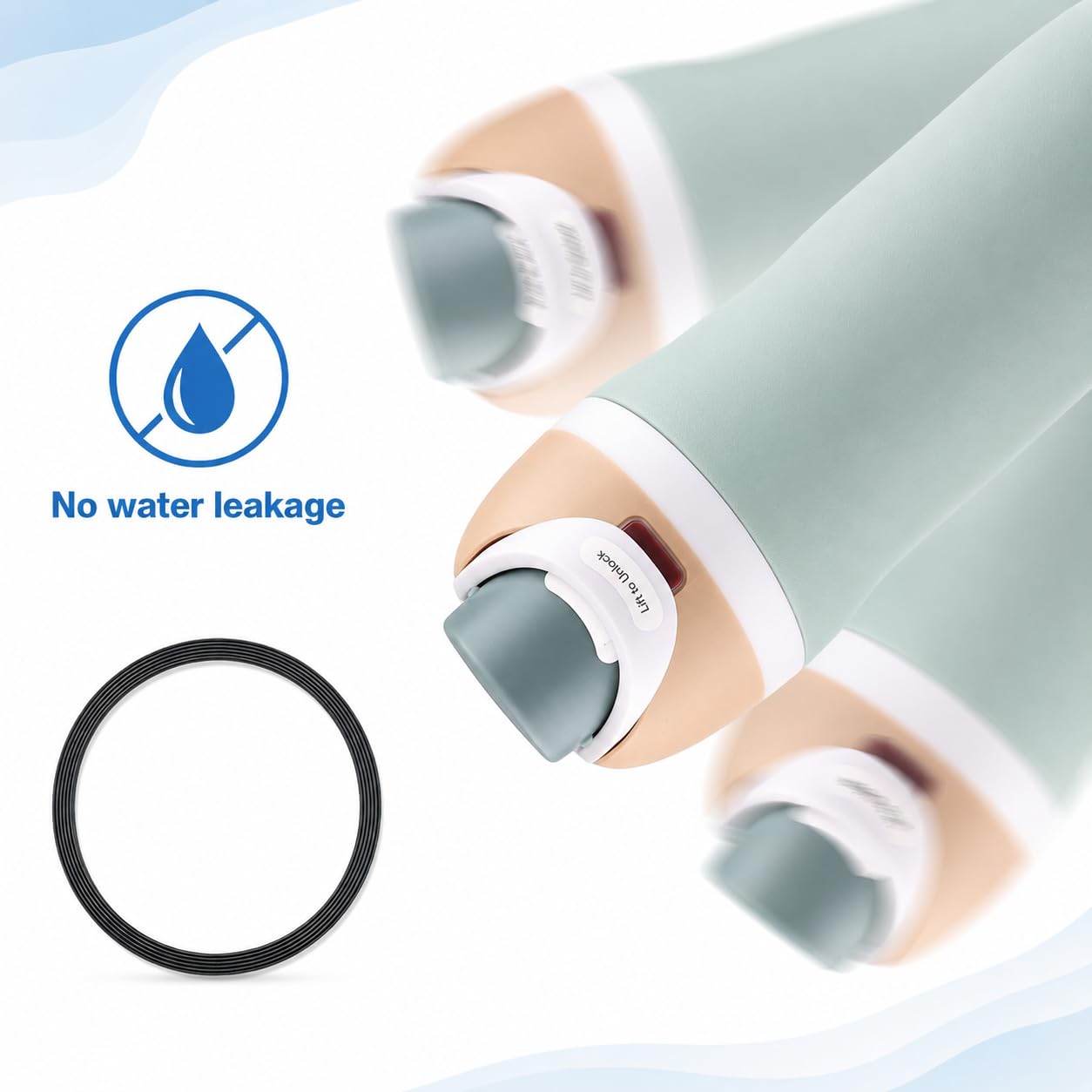 Joshey Rubber Seal Replacement Gaskets for Owala FreeSip 24oz 32oz Bottle Lid