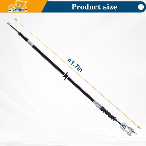 Mixopoly Driver & Passenger Side Brake Cable Kit for Club Car DS 2000-up Gas & Electric Stainless Steel Core 42 Inch Replace OEM 102022101 1019907 1020221-01