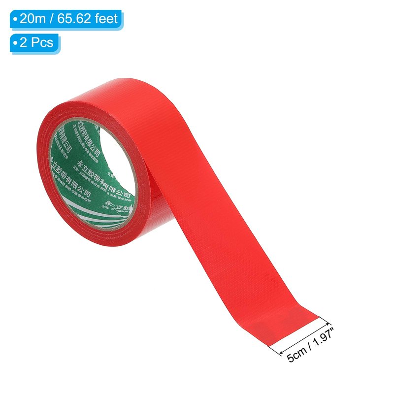 PATIKIL Pickleball Court Tape 2 in x 66ft, 2Pcs Pickleball Court Marking Kit for Indoor/Outdoor Tennis Volleyball Badminton Court, Red