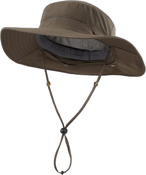 Home Prefer UPF 50+ Sun Hat - Wide Brim Fishing Hat with Neck Flap for Summer UV Protection