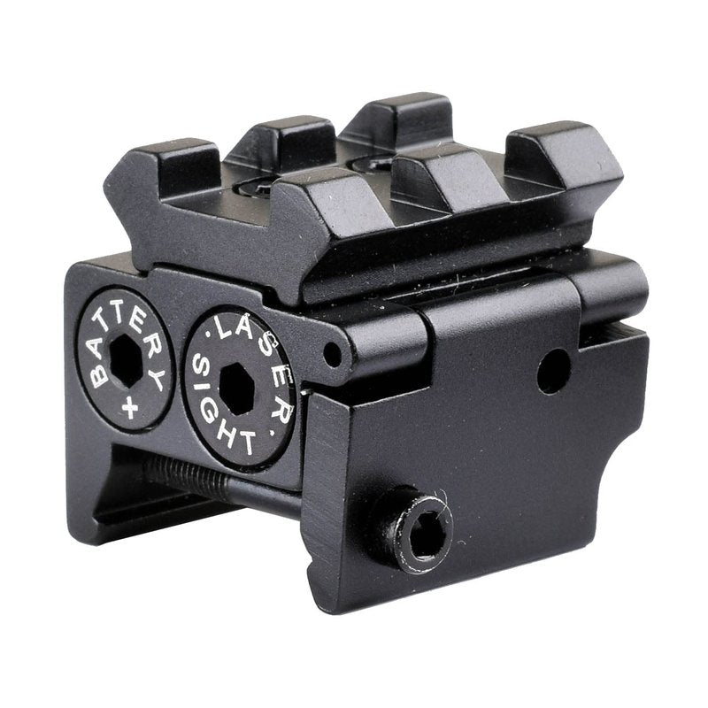 WIPBOTEN Adjustable Red Dot Beam Laser Sight Gun for Hunting Gun Rifle Pistol Handgun 20mm Mount with Button (top Rail)