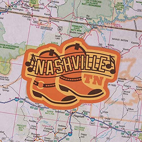 Nashville Sticker - Weatherproof Vinyl Tennessee Souvenir Decal