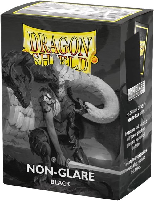 Dragon Shield | Matte Card Sleeves - 100 CT Non-Glare, Smooth & Durable | Compatible with Pokémon, Magic & More | Black
