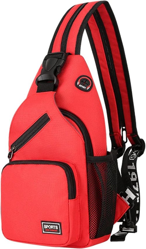 JENAGREEN Cross Body Bag Sling Backpack Bag,Crossbody Bag Chest Bag with Belt Waist Pack for Women Man