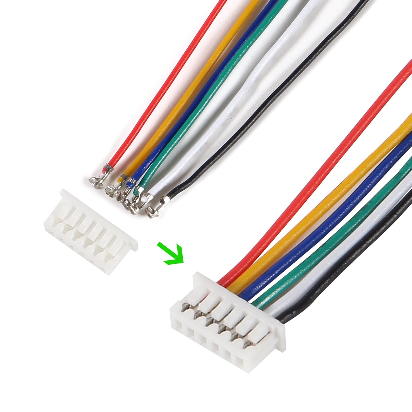 1.25mm Connectors Plug Kit 1.25mm Pitch Connectors and Pre-Crimped Cables Compatible with JST Molex PicoBlade 1.25mm 15cm Pre-Crimped Cable Wire