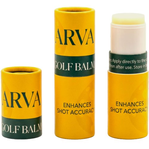 Golf Balm Anti-Slice Anti-Hook Stick | Club Face Treatment for Straighter Drives | Solid Balm Formula Training Aid | Works on Drivers, Woods, Irons | Golf Swing Corrector