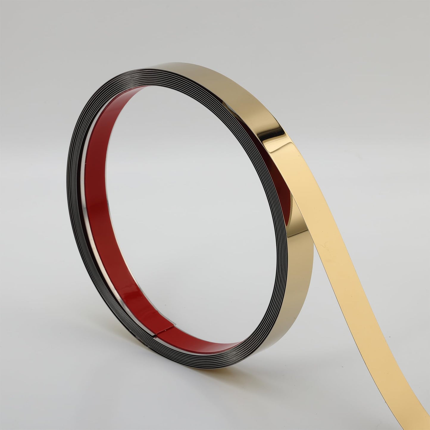 Gold Metalized Mirror-Like Finish Molding Trim, Peel and Stick Strip for Mirror Frame, Wall, Fireplace and Home DIY Decoration (16.4 ft x 0.4 inch)