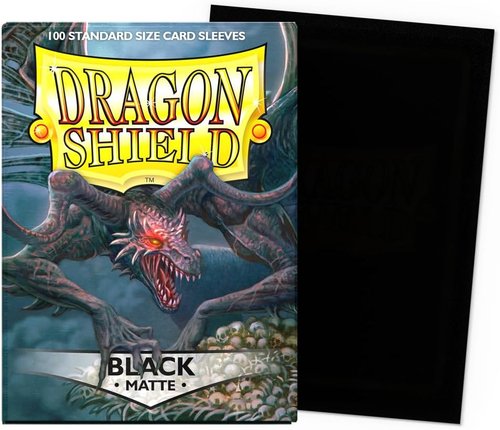 Dragon Shield | Matte Card Sleeves - 100 CT Smooth & Durable TCG Protection | Black