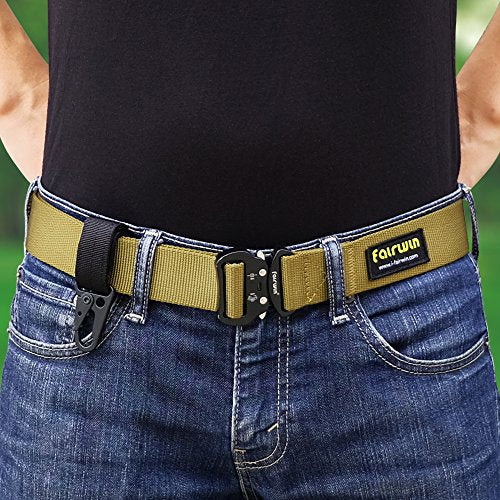 Tactical Gear Clip - Nylon Key Ring Holder & Belt Keeper - Black
