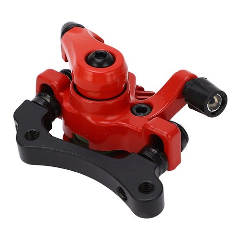 EVTSCAN Electric Scooter Right Side Disc Brake Caliper Aluminum Alloy Mechanical Brake Replacement Parts for 10 inch Electric Scooters (Red)