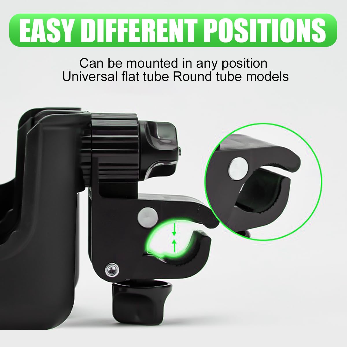 Golf Cart Cup Holders, Universal 2-in-1 Mug Phone Holder, Mount Compatible with EZGO/Club Car/Yamaha, 360° Swivel with Silicone Protective Pad, Bike, Wheelchair, Walker, Scooter