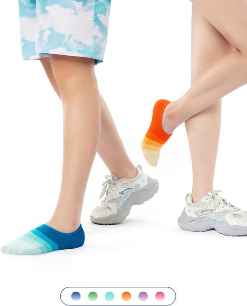 IDEGG No Show Socks - Low Cut Ankle Athletic Socks for Men & Women | Anti-Slip, Invisible Design