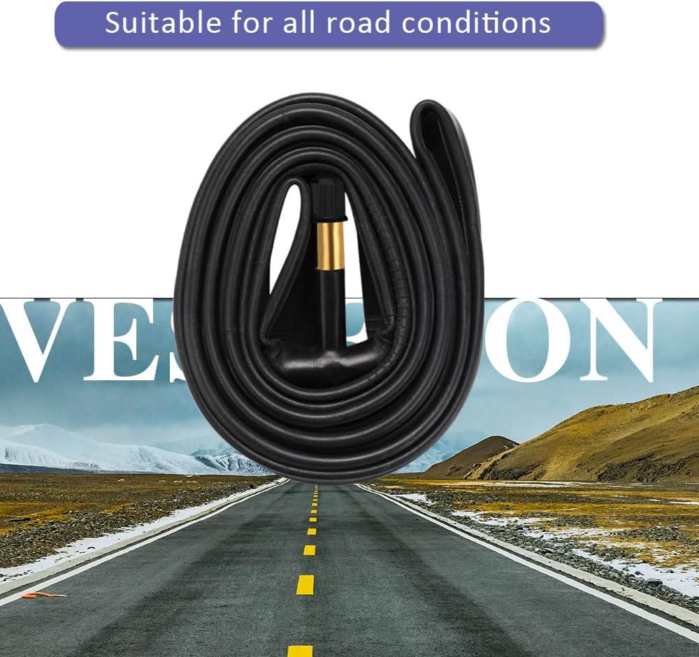 Skiennix 27.5 Inch Bike Tubes - Premium Butyl Rubber with AV48mm Schrader Valve | 2 Pack for Mountain & E-Bikes