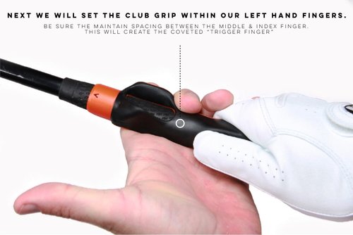 Links Golf Grip Trainer Attachment Left-Handed for Improved Hand Positioning on Golf Club - Golf Swing Trainer… (Left Handed(Black))