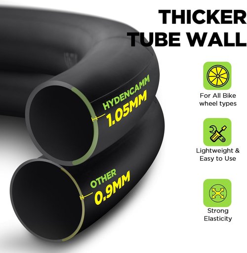 700C Bike Tube by [Brand Name] - Butyl Inner Tube with 2 Tire Levers | Fits 700x35C to 700x43C
