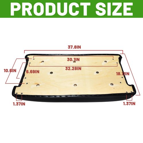 HEOHOU Golf Cart Front Seat Bottom Replacement Cushion Assembly for Club Car DS 2000.5-up,Buff