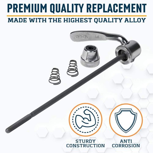 Alpcour Replacement Skewer – Quick Release Rear Wheel Axel Skewer for Road Mountain Bike Trainer – Indoor and Stationary Bicycle Training Replacement Parts and Accessories