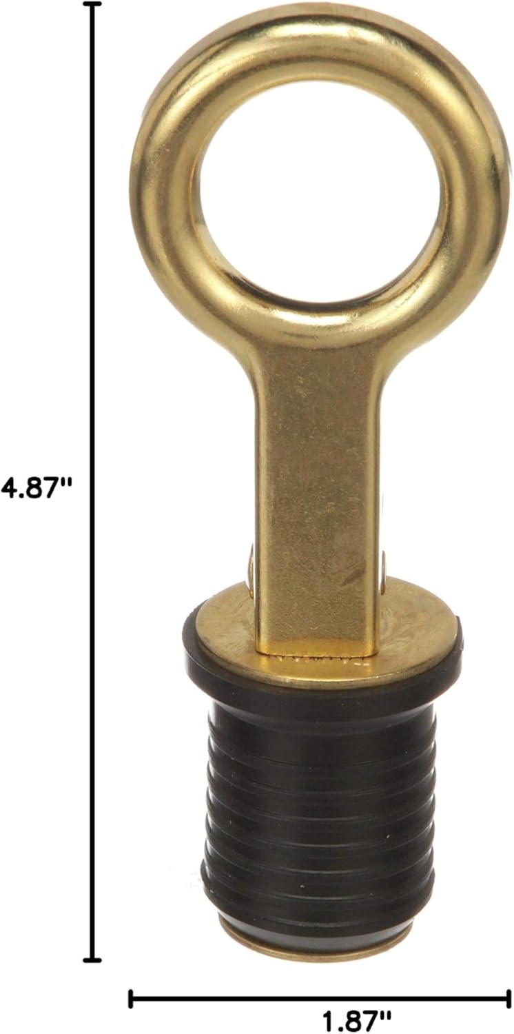 Attwood Snap-Handle Drain Plug - Durable Design for Easy Use | Perfect for Boats and Watercraft