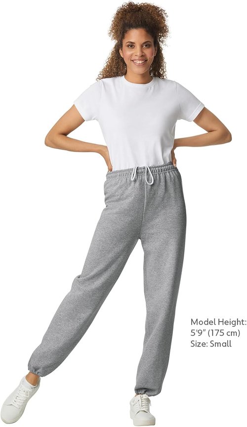 Gildan Fleece Sweatpants - Comfortable Elastic Bottoms for Adults | Style G18200