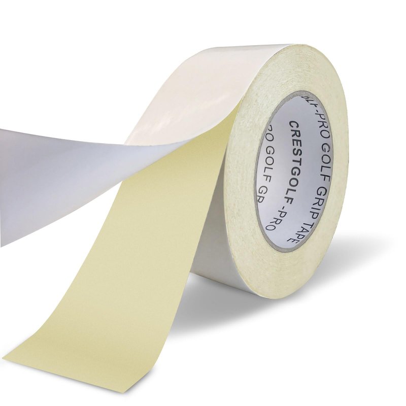 Crestgolf Golf Grip Tape Roll 2" x 18 Yards, Premium Solvent Activated Double Sided Adhesive Strips for Regripping Golf Clubs, Upgrade 1.2U Thickened Double Sided Tape