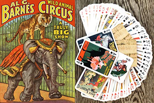 Vintage Circus Playing Cards - Unique Poker Deck with Clowns & Animals
