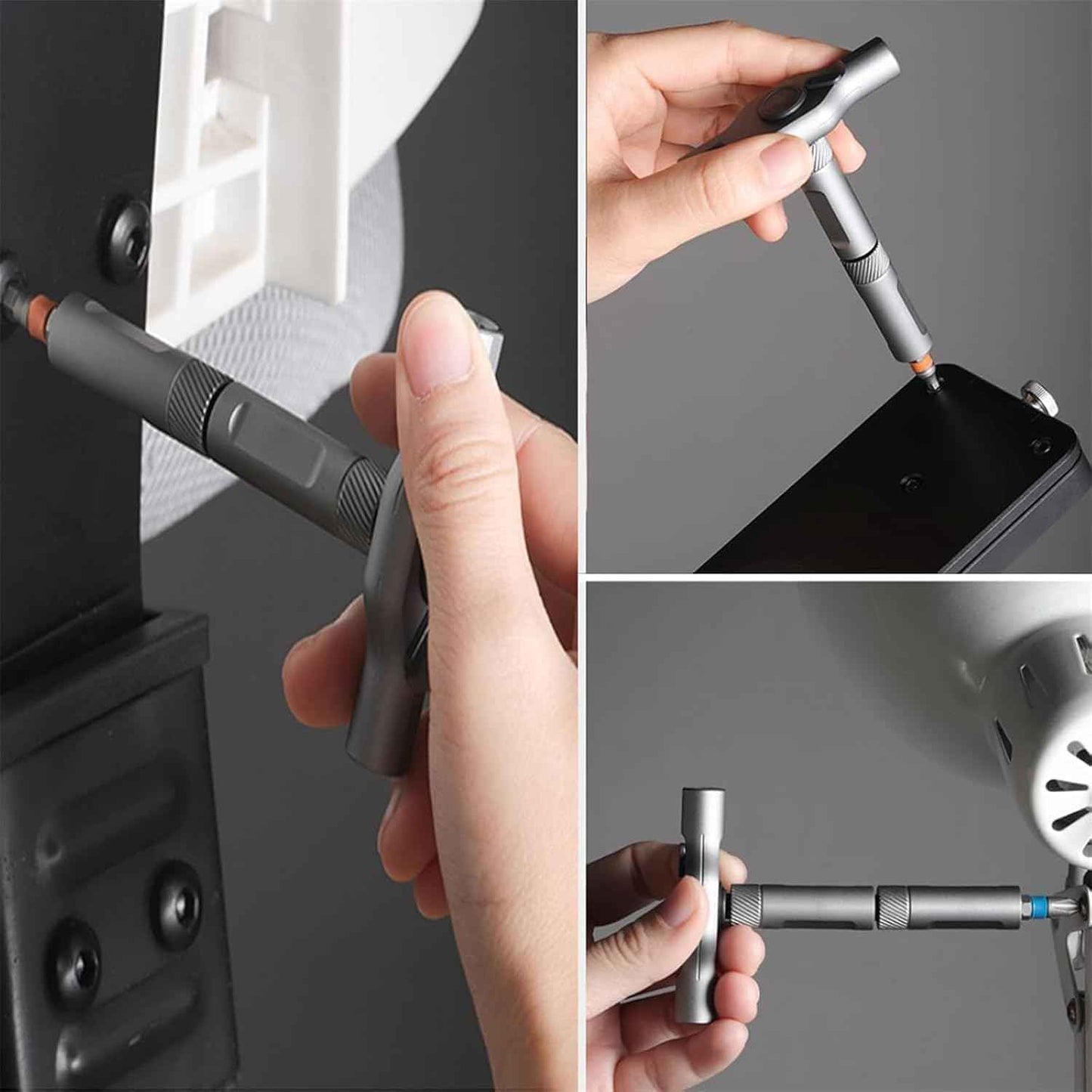 24 in 1 magnetic ratchet screwdriver set, t handle ratchet screwdriver,Multi Bit Magnetic Drive Sets with Detachable Ratchet Handle, Precision Screwdriver Sets for Furniture, Computer, Bicycle Repair