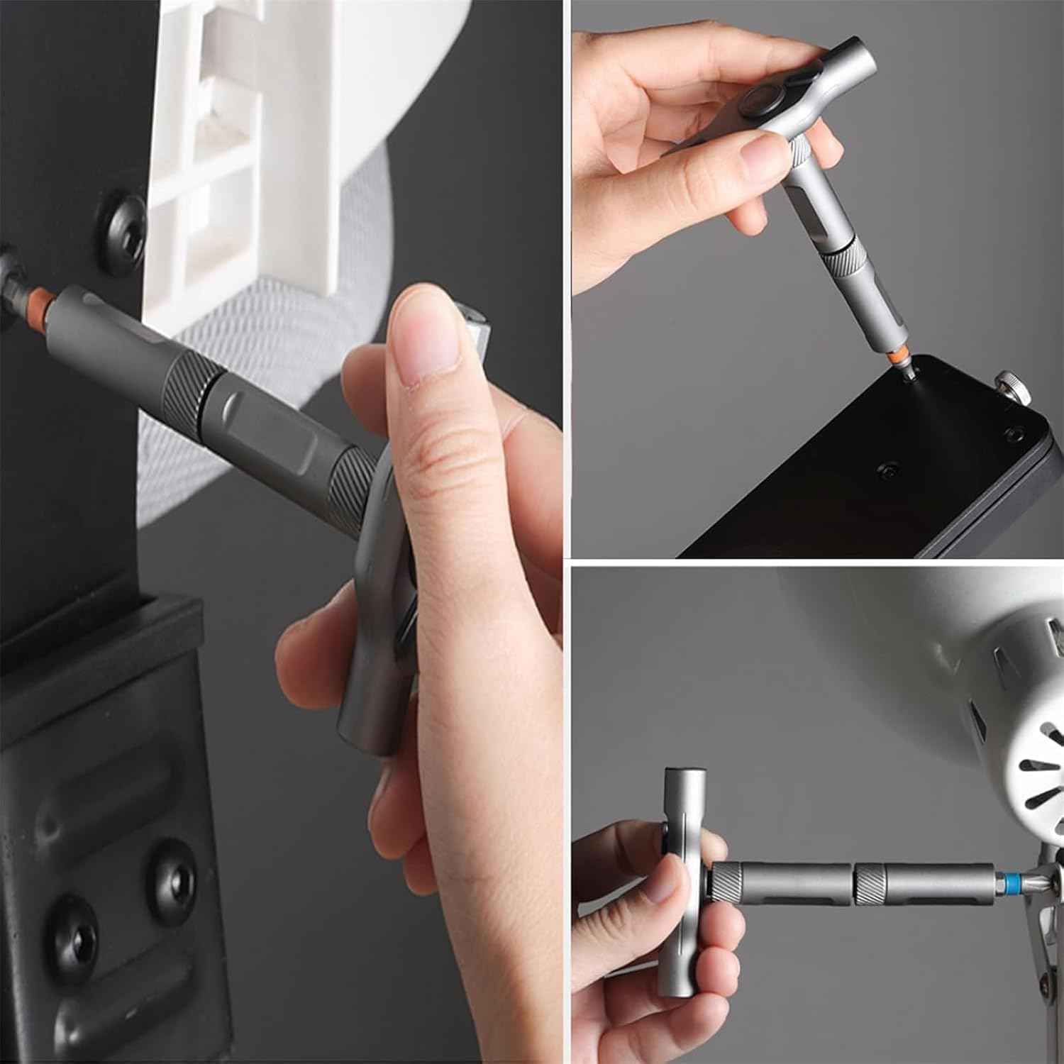 24 in 1 magnetic ratchet screwdriver set, t handle ratchet screwdriver,Multi Bit Magnetic Drive Sets with Detachable Ratchet Handle, Precision Screwdriver Sets for Furniture, Computer, Bicycle Repair