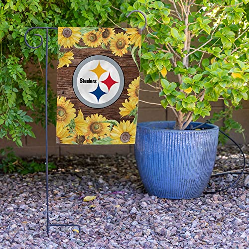 Pittsburgh Steelers Garden Flag - 13" x 18" Double Sided Polyester