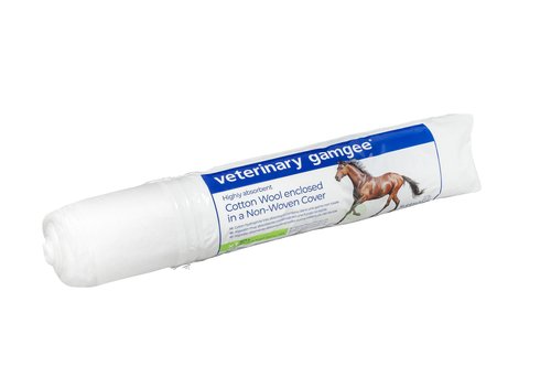 JorVet Gamgee Cotton Wound Dressing | Soft Non-Stick Padding for Veterinary Use | High-Absorbency Medical Cotton Wrap for Bandaging, Healing, and Wound Protection | White | 12 Inches