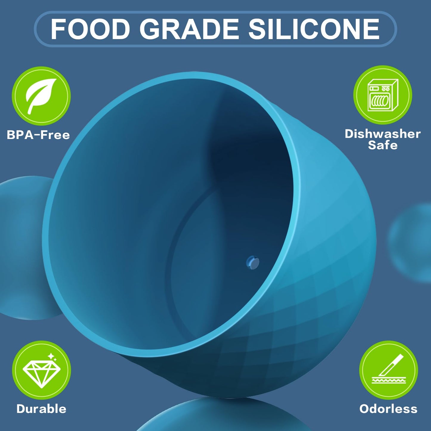 Silicone Boot for Owala Water Bottle 40 oz, Anti-Slip Protective Sleeve for FreeSip/Twist/Flip Stainless Steel Water Bottles Accessories