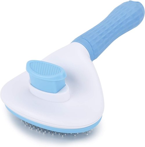 Depets Self-Cleaning Slicker Brush | Pet Grooming Tool for Dogs, Cats & Bunnies - Effortless Shedding Removal