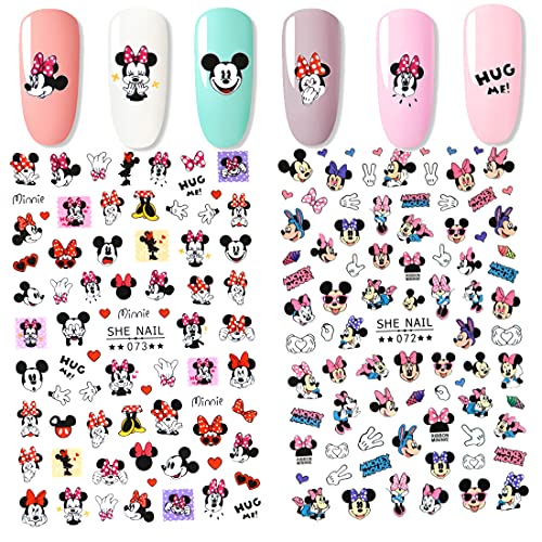 Kawaii Cartoon Nail Stickers - 3D Self-Adhesive Nail Art Decals