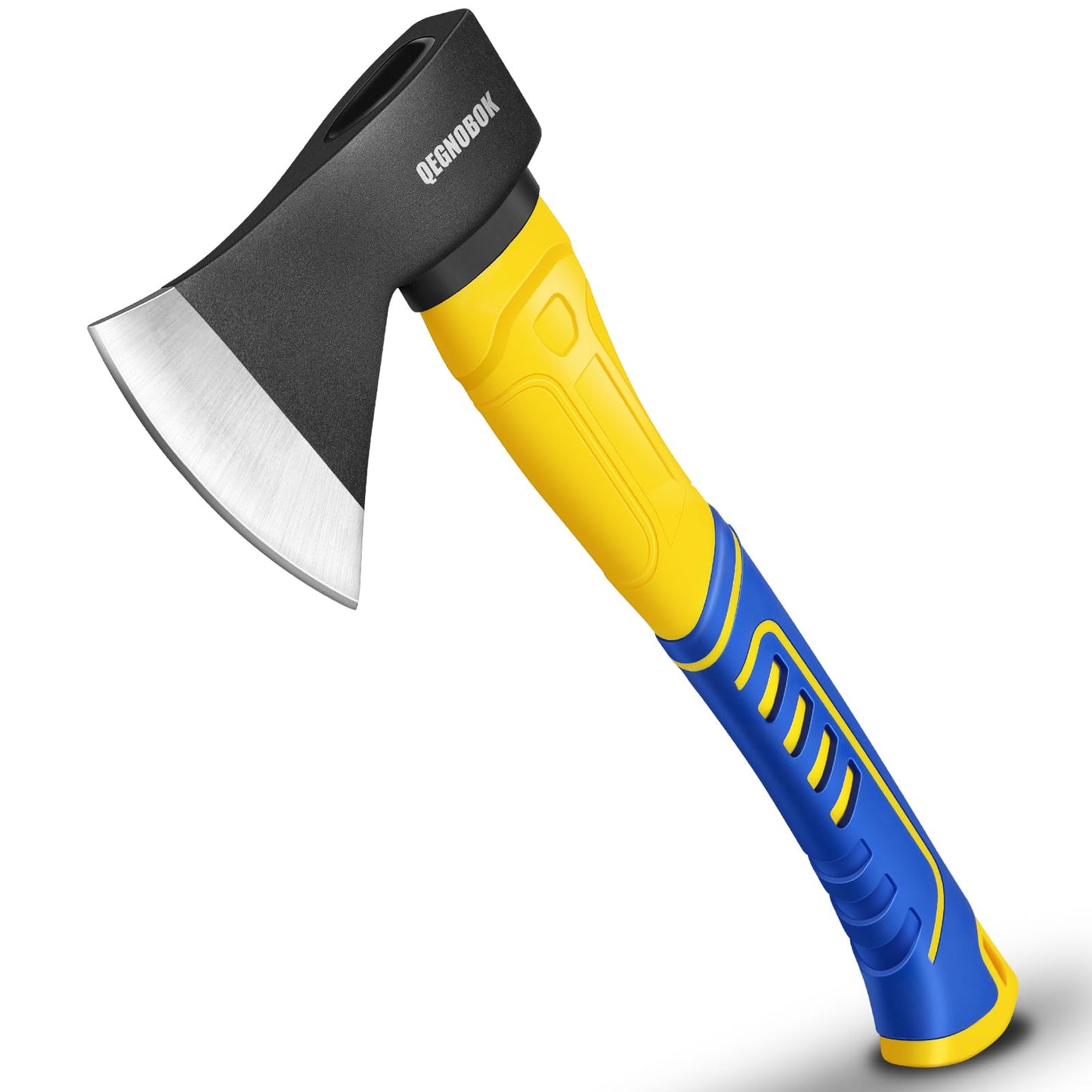 Professional Hatchet, 14" Wood Axe, Wood Splitter, Outdoor Camp Chopping Axe for Splitting and Kindling, Forged Steel Blade with Anti-Slip and Shock Reduction Handle Great Throwing Axes and Hand Axe