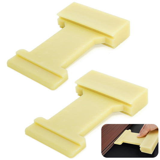 Yesland 2 Pack 4 in 1 Laminate Flooring Tools, Wood Floor Composite Board Laminate Installation Tool, Wood Floor Installation Tapping Block (Large) (Inclined Slot, Barb Slot U, V Slot, L Slot)