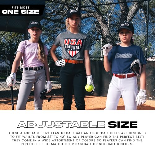 Adjustable Youth Baseball & Softball Belt - Navy, 22" - 42"