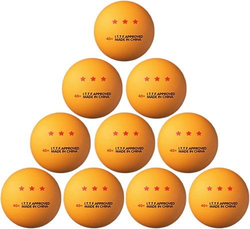 LIANXUE 10 Pcs 3-Star Table Tennis Balls - Competition Grade for Indoor/Outdoor Play