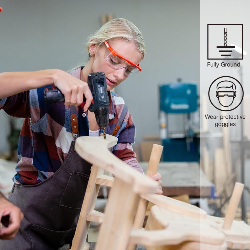 12pcs 5/32" Cobalt Drill Bits, M35 Jobber Drill Bits for Metal, Stainless Steel, Cast Iron, Wood, Plastic, Fully Ground from Pro Edge Technology