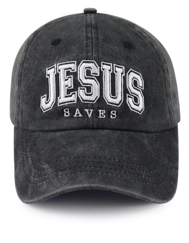 Christian Gifts for Men Women, Faith Over Fear Baseball Cap, God Religious Jesus Saves Hat, Retirement Christmas Birthday Gifts for Mom Dad Mama Papa Black