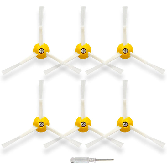 Replacement Parts Side Brush Compatible for iRobot Roomba 600 700 800 900 Series 675 692 694 677 671 614 980 960 985 880 860 866 870 Vacuum Cleaner Accessories,6 Edge Sweeping Side Brush,Screw Driver