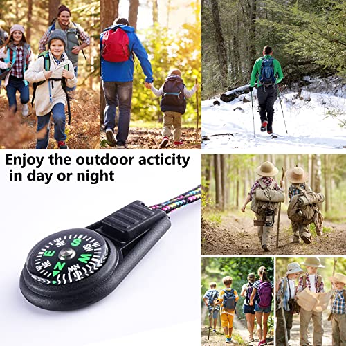 Mini Compass for Kids - 10 Pack Black Bulk Toy Compasses