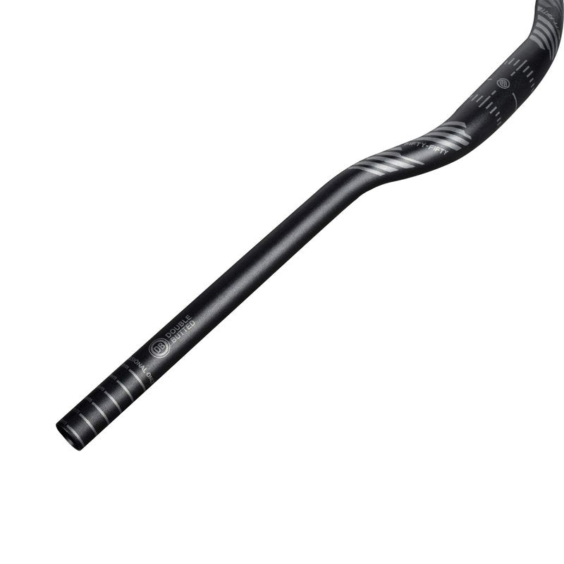 FIFTY-FIFTY Mountain Bike Riser Handlebar, Aluminum Alloy MTB Handlebar, 31.8mm Diameter, 780mm Wide Bicycle Bar (Black, 35mm Rise)
