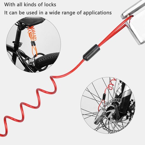 UtySty 2 Pack Breakaway Trailer Cable Replacement Heavy Duty Towing Coiled Steel Wire Trailer Brake Away Cable for Trailer Breakaway Switch Electric Brake Switch RV Towing Trailer Camper 5th Wheel