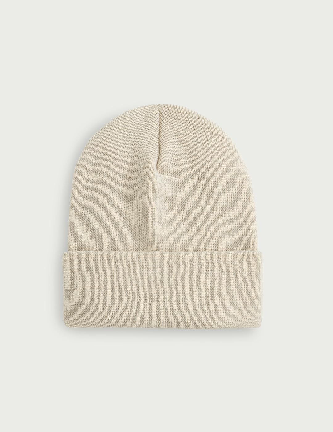 HUK Mens Embossed Beanie, Soft, Warm, and Comfortable Knit Fishing Hat for Cold Weather, Natural, One Size