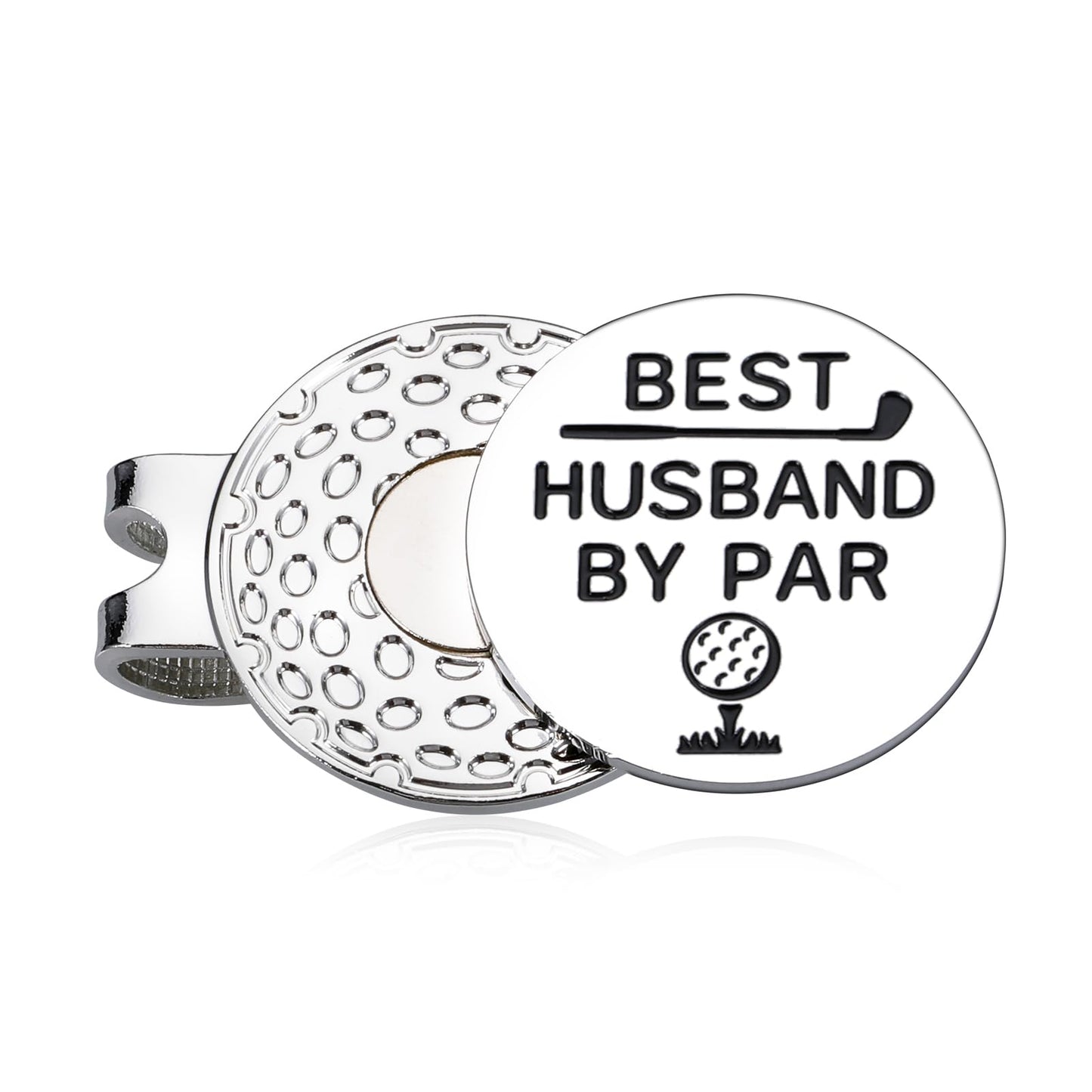 TI-EDC for Him Golf Gifts for Men Golf Ball Marker Fathers Day for Men Husband Father Gifts from Wife 11 Year Anniversary Steel Gifts for Him Wedding Engagement Gifts for Groom