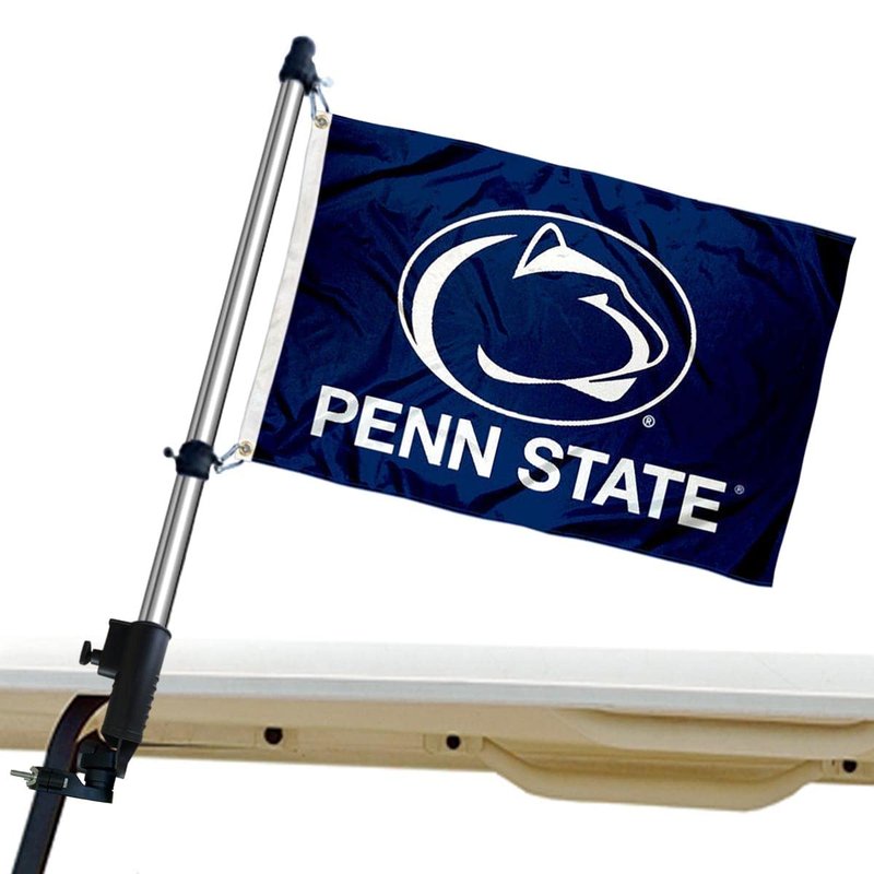 Penn State Nittany Lions Golf Cart Flag Pole and Holder Mounting Bracket