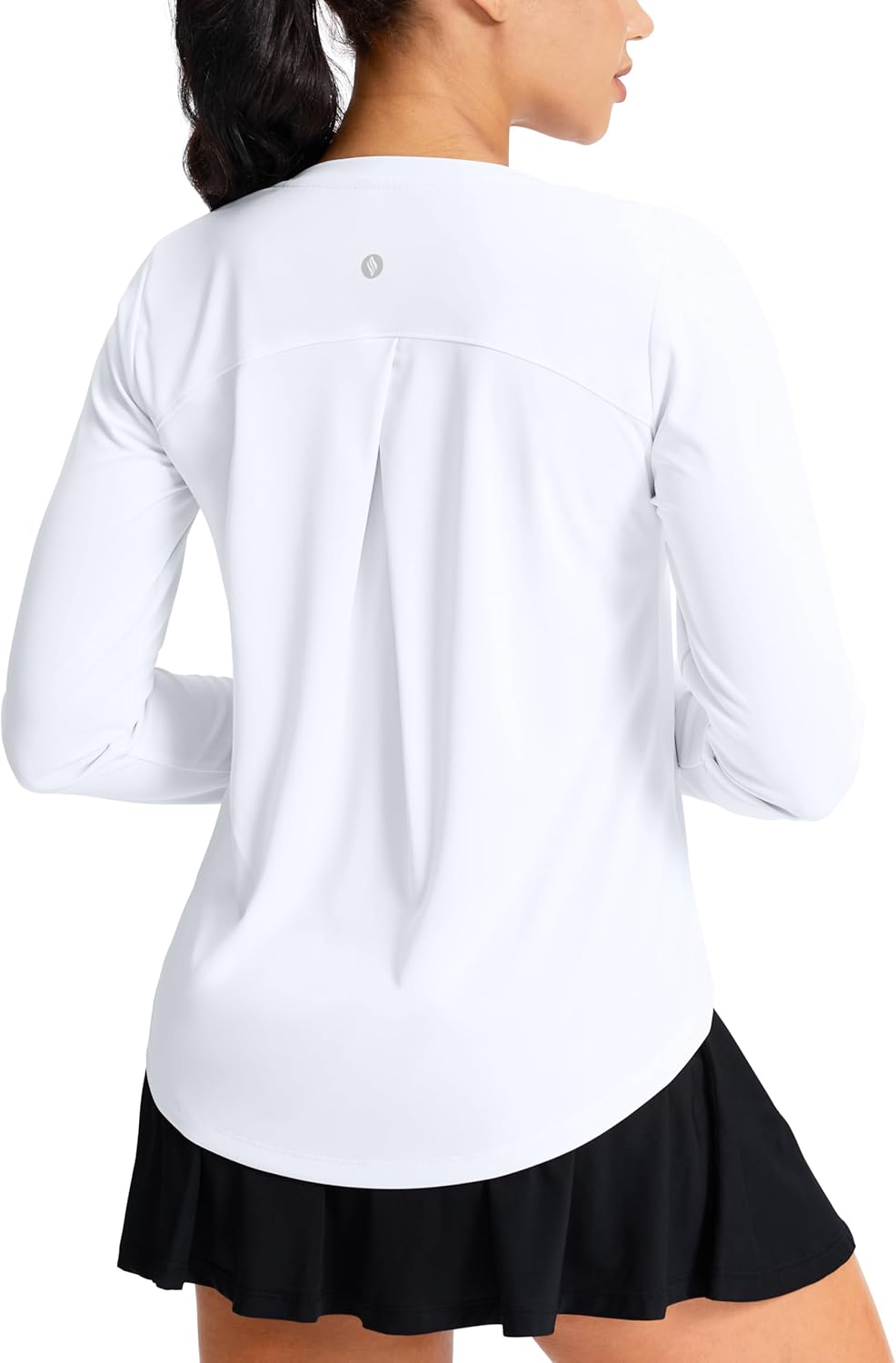 SANTINY Lightweight Long Sleeve Workout Top - Breathable UPF 50+ Sun Protection for Women | Ideal for Gym, Yoga, Running, Hiking