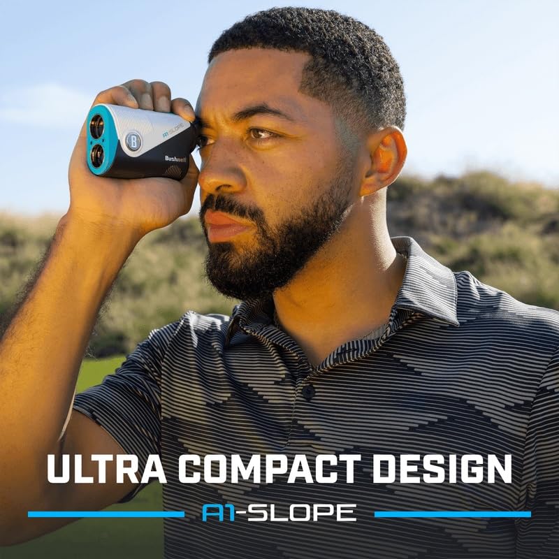 Golf Laser Rangefinder - Ultra-Compact, 6X Magnification, Slope Technology