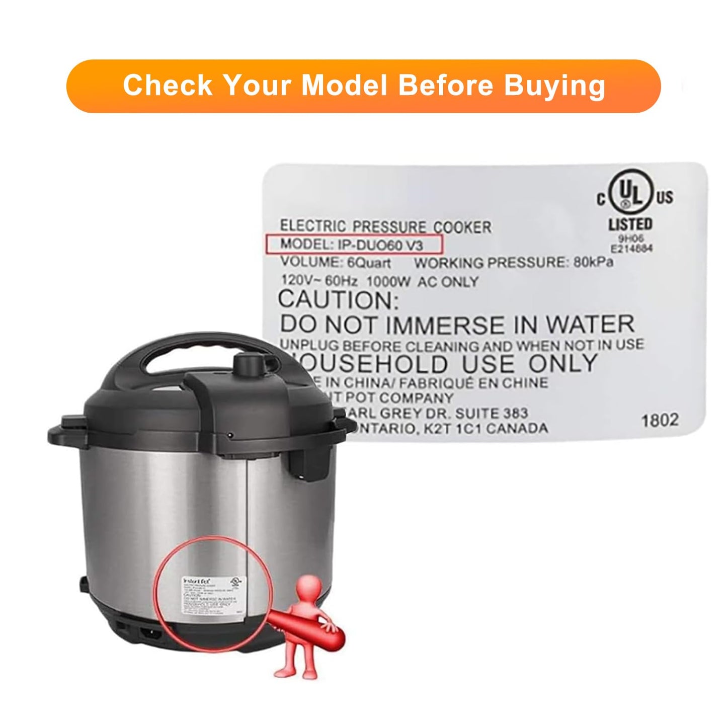 Instant Pot Replacement Valve,ZOZODIA Float Valve Replacement Parts,Steam Release Handle for Instant Pot LUX 3,5,6 Qt, IP-LUX Mini,IP-LUX30,IP-LUX50, IP-LUX60