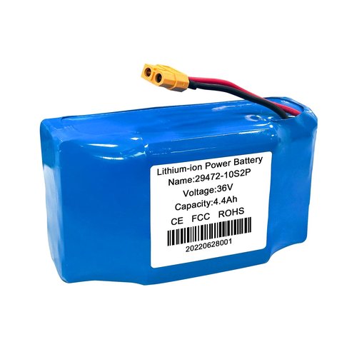 Haotermai 36V Hoverboard Battery Replacement, 4400mAh Rechargeable Li-ion Battery Pack for 36V Electric Scooters & Self-Balancing Boards - Compatible for Most Hoverboard Models Without Axle (10S2P)