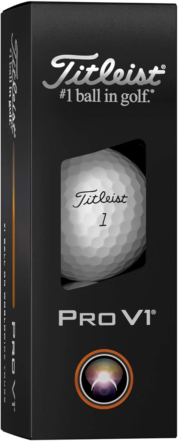 Titleist Pro V1 Golf Balls - Premium Performance for Distance and Control | 12-Pack